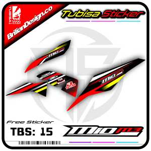 Sticker Striping Variasi Mio M3 - Stiker Striping Motor Mio M3 Desain Racing. TBS.15