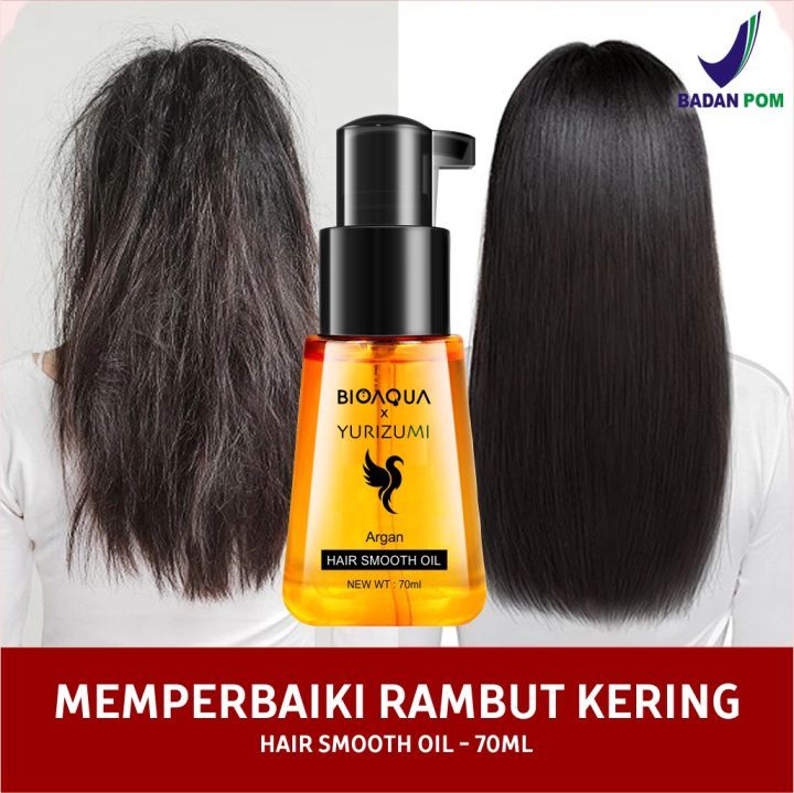 SERUM BPOM YURIZUMI Vitamin Rambut Lurus dan Lembut 70ml / Serum Rambut Rusak dan Kering Rontok