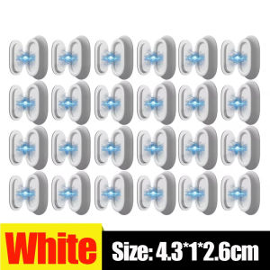 Dizoey 24/2ชิ้นรีโมทคอนโทรลแม่เหล็กที่ยึดรีโมทคอนโทรลแม่เหล็กที่แข็งแกร่งชั้นเก็บของสำหรับตู้เย็นพวงกุญแจแม่เหล็กป้องกันการสูญหาย