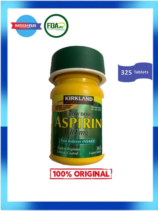 US KIRKLAND ASPIRIN 81 mg 365 Tablets BOTICAPLUS Lazada PH