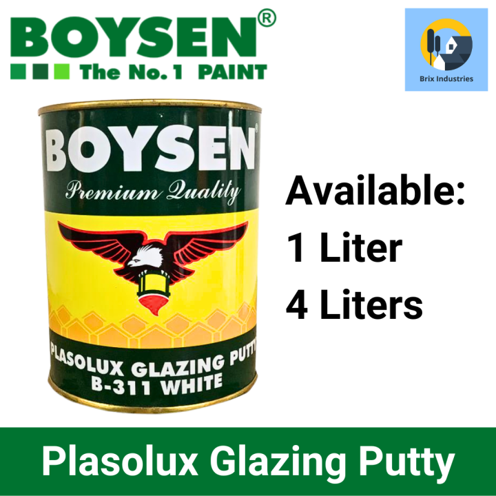 Boysen Plasolux Glazing Putty 1 Liter or 4 Liters (Gallon) B-311 Putty ...