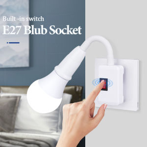 Universal Lamp Base LED Bulb Plug Socket Lamp Bulb Extension Holder with Switch Base