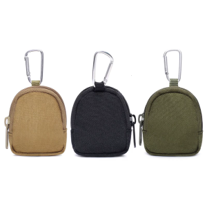 Chống mòn túi ngoài trời Tai nghe Túi Keychain Dây Kéo Túi Chìa khóa ngoài trời thắt lưng túi Túi đeo thắt lưng với khóa