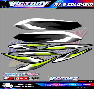 STRIPING VARIASI YAMAHA RX S COLOMBIA / STICKER LIST MOTOR YAMAHA RX S COLOMBIA
