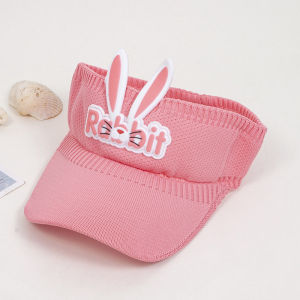 Topi Golf Rajut Anak Motif Rabbit Baseball Cap Sport Senam Zumba Jogging Topi Pantai Anak Korea Fashion Visor Hat Anak Murah avvet