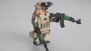 [1802 People Collection ] Military Third Party KSK Soldier Minifigure SAS Special Forces Russian Army Alpha Compatible Building Blocks Childrens Toys