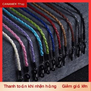 CS Dày xoắn kính mát da dây chuỗi Kính bện kính dây buộc dây đeo thể thao ngoài trời không trượt kính phụ kiện
