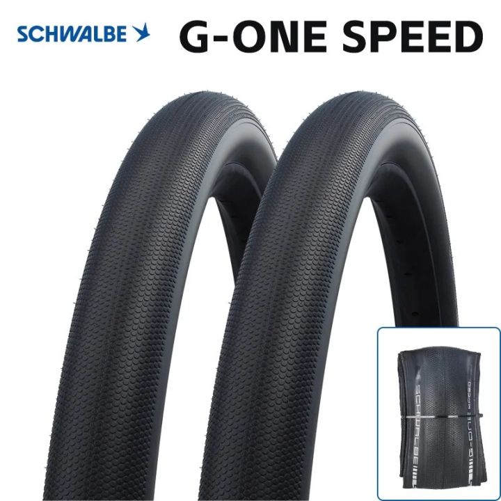 SCHWALBE G-ONE SPEED 50-584 Tubeless 55PSI Bicycle Folding Tire  RaceGuard ADDIX E25 for Gravel Bike Touring