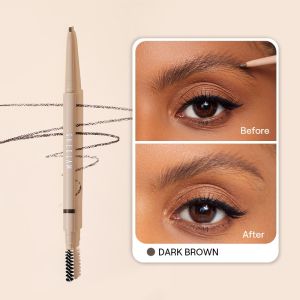 SHEGLAM Skinny Eyebrow Pencil Makeup Long Lasting Auto Eye Brow Pencil Makeup Women Eyebrow Enhancer Cosmetics Kening