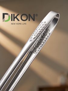 11"inch Korean BBQ Grill Tongs Long Handle Food Tongs 304 Stainless Steel Kitchen Tongs Cooking Tweezers Kitchen Utensils