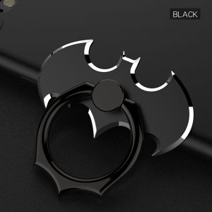 OATSBASF Magnetic cell Phone Holder Mini Ring Bat Shape Metal Aluminum 360 Degree Rotating Finger Mobile Phone Stand For iPhone 12/13/14/15