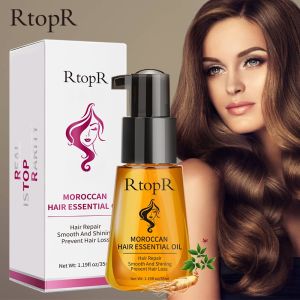 【COD + Local Seller】RtopR Moroccan Prevent Hair Loss Product Hair Growth Essential Oil Easy To Carry Hair Care Nursing 35ml Both male and female can use
