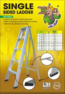 100% Product Malaysia Heavy Duty Foldable Aluminium Ladder Double Sided Ladder / Single Sided Ladder