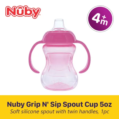 Nuby 4m+ Mini Grip N Sip Toddler Spout Cup with Twin Handles 5oz