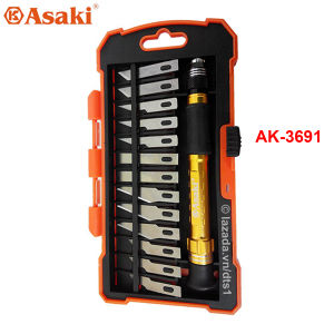 Bộ dao điêu khắc chạm trổ cắt ghép 14 chi tiết Asaki AK-3960 AK-3961