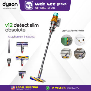 Dyson V12 Detect Slim ™️ Absolute HEPA Cordless Vacuum Cleaner (Nickel) 496358-01 WAH LEE STORE
