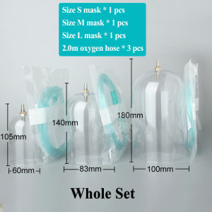 สัตว์เลี้ยงสุนัขแมวหน้ากากออกซิเจนสุนัขสุนัขจิ้งจอกจมูกยาวกระบอกออกซิเจนเครื่องพ่นละอองมาสก์สัตวแพทย์