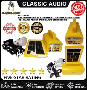 CLASSIC AUDIO ISOLAR iearth IS-1377S/BT MINI PORTABLE SOLAR MULTI FUNCTION MOBILE POWER MP3 PLAYER AND FM RADIO BLUETOOTH FUNCTION (ORIGINAL)