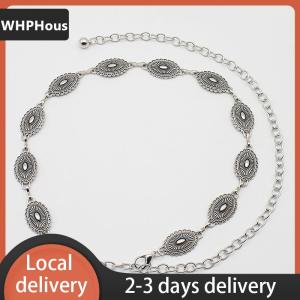 [COD] WHPHous Ship within 24 hours Retro Versatile Ethnic Style Metal Bohemian Waist Chain Belt For Women Fashion Sweater Chain Waist Seal Body Decor Accessories