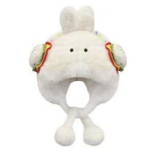 SWEET TIM หมวกกันหนาว winter hat หมวกอุ่น แฮมเบอร์เกอร์การ์ตูน หมวกขนนุ่มฤดูหนาว ป้องกันความหนาว นกเพนกวิน หมวกป้องกันหู หมวกปานามา ที่อุ่น หมวกหมีเล่ยเฟิง ผู้หญิง