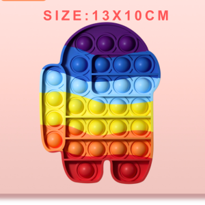 Pop It Push Fidget Toy Bubble Sensory Toys Stress Reliever For kid children Kanak Mainana Anak Minda babytoy baby toy Pop It Push Bubble Silicone Sensory Fidget Toy Kids Jumbo Pop Relief Toys Hello Kitty Children Gifts