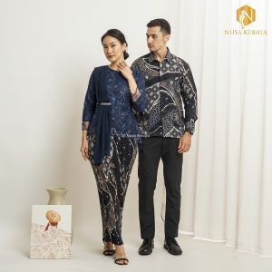Nusa Kebaya Setelan Kebaya Selendang Couple Kebaya Couple Lamaran Kebaya Couple Kemeja Batik