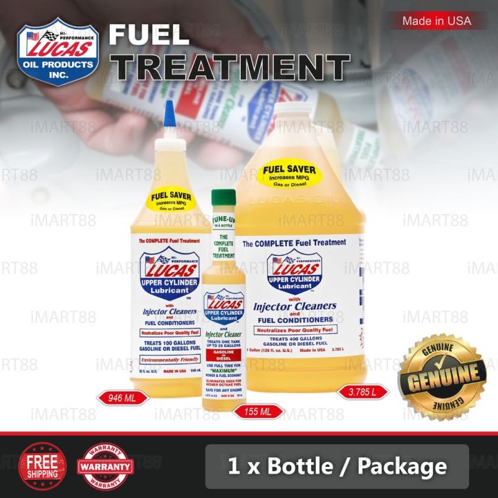 LUCAS Oil Fuel Treatment Injector Cleaner 155ML 946ML 3.785L System