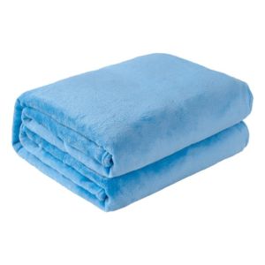 JPTD Skin-friendly Flannel Blanket Thickened Solid Color Cover Blanket Multipurpose Thin Bed Sheet Dormitory