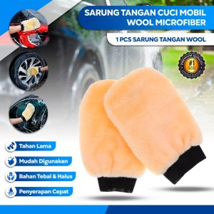 DADIDU  Sarung Tangan Cuci Mobil Wool Microfiber 2 Sisi – Sarung Tangan Cuci Motor Wool Sarung Tangan Microfiber Sarung Tangan Bulu Sarung Tangan Kain Sarung Tangan Lap Cuci Mobil