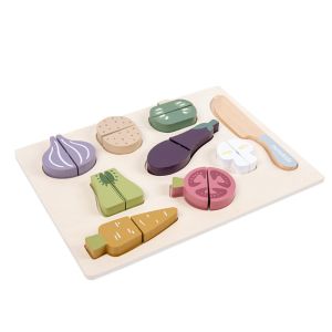EMERRY Fruit Cartoon Animal Jigsaw Ice Cream Hamburg 3d Wooden Puzzle Interesting Educational Baby Wooden Toys Family Playing