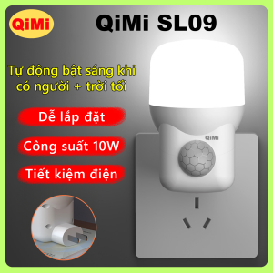 Đèn Cảm Biến Hồng Ngoại QiMi SL09 - Tự Động Bật Tắt Linh Hoạt Tiết Kiệm Điện 10W Chịu Nhiệt Cao