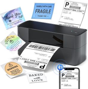 Máy in nhiệt khổ A7/A6 Phomemo 245BTkết nối Bluetooth và Usb in đơn hàng TMĐT mã vạch mã QRin tem phiếu gửi hàng logo