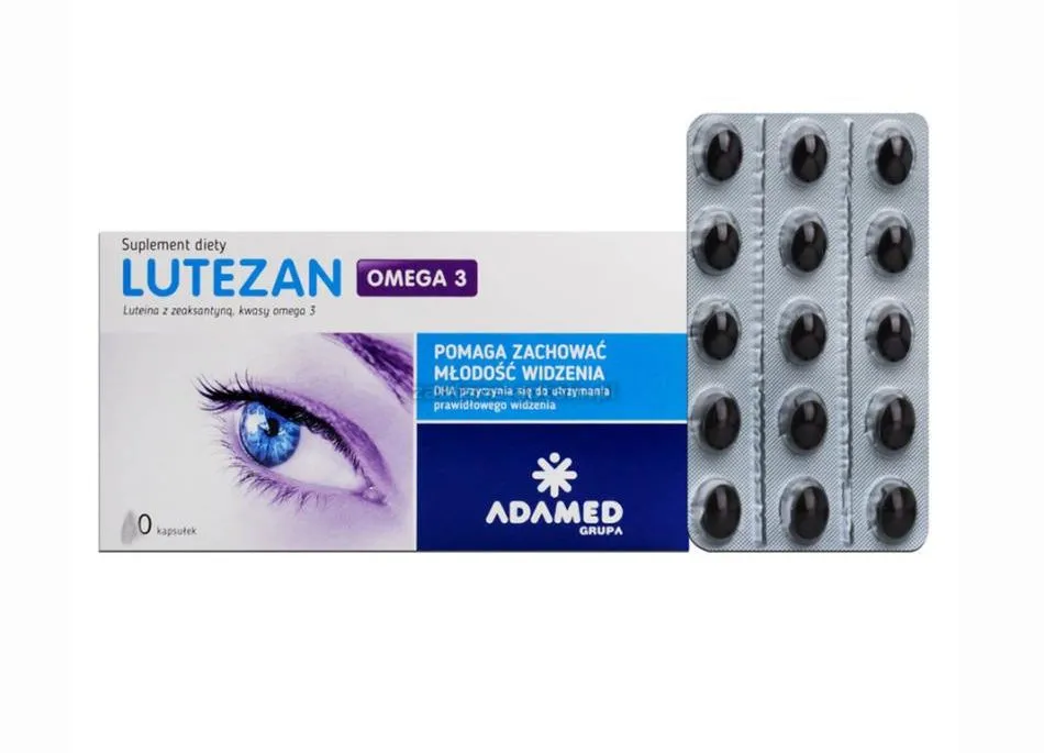 Viên Uống Bổ Mắt Lutezan Omega-3 bổ sung EPA, DHA, Lutein, Zaexanthin, L-Glutathione và các vitamin cho đôi mắt sáng khỏe - Hộp 30 viên