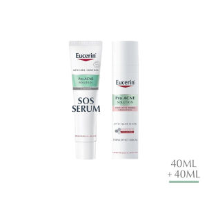 Eucerin Pro ACNE Solution SOS Serum 40ml 8 Hours Redness Relief Long Lasting Oil Control 7 Days Multi-Acne Improvement Target Pimples & Comedones SOS Emergency Breakout Care Anti-Blemish Spot Serum