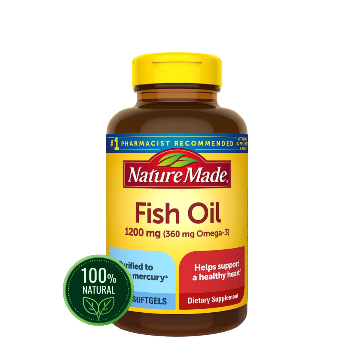 200 Capsules Nature Made Fish Oil 1200mg (360mg) Omega 3 | Lazada PH