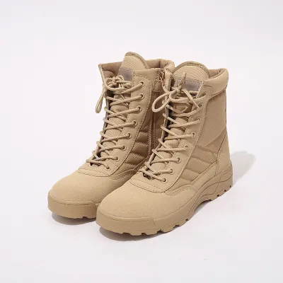Tactical Boots for Men Ultralight Shoes Non Slip Biker Boots Casual Mountaineering Boots