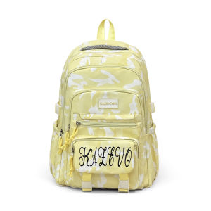 AE Large-capacity school bag for junior girls ins Unique style tie-dye water-resistant backpack new high-value backpack for high school students