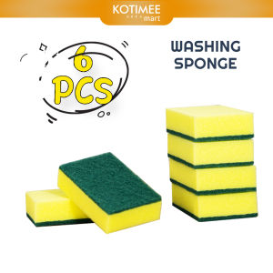 Spons Cuci Piring Minyak Washing Sponge Isi 6 pcs