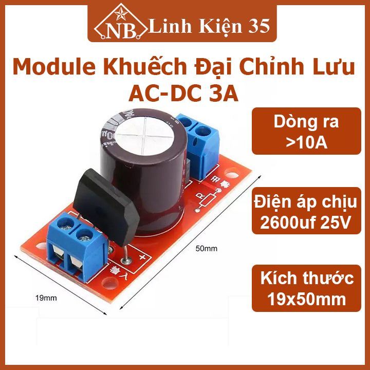 Module khuếch đại chỉnh lưu AC-DC 3A mạch chuyển đổi nguồn AC sang DC ...