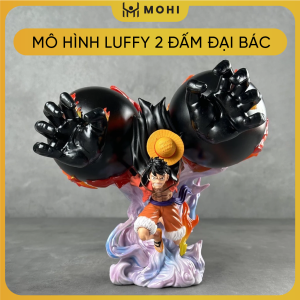 Mô hình Onepiece - Luffy 2 đấm Đại Bác - Cao 28cm - Nặng 1.3kg - Figure OnePiece - Box Màu