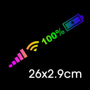 สติกเกอร์ติดรถยนต์ Wi-Fi สติกเกอร์เลเซอร์สีสะท้อนแสงสติกเกอร์ติดร่างกายกระจกหน้ารถลายตลกตกแต่งรถยนต์