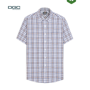 Áo Sơ Mi Nam Ngắn Tay DGC Dáng Suông Regular Fit Vải Bamboo Thoáng Mát Mềm Mại Phong Cách Công Sở - SASNBC31M