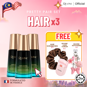 【Merdeka Sale】RUVINE Hair Essence 30ml | Plant-Based Hair Growth Serum for Hair Fall & Thinning Hair