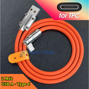 Dây cáp sạc nhanh 120W / truyền dữ liệu đầu USB xoay 180 độ bằng hợp kim kẽm cao cấp