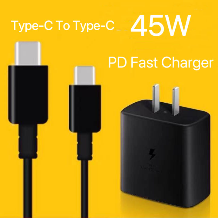 SAM 45W Original Super Fast Charging Travel Charger with USB-C To
