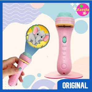Lampu Senter Proyektor Mainan Anak Gambar Edukasi Cerita Dongeng Anak Fun Flashlight