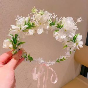 Fashion Women Wedding Floral Headband Diameter 18cm Multistyles Party Bride Garland Hair Accessories Wedding Baby Shower Decor h2610