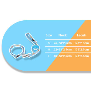 Hamshmoc Vòng cổ cho chó bộ dây xích phản quang chủ đề chống thoát 360 ° xoay khóa điều chỉnh cho tất cả các giống