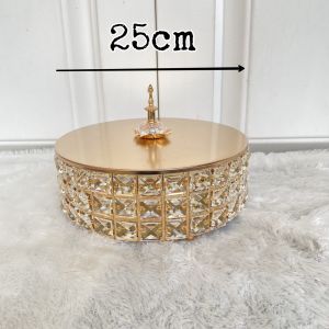 Wadah Permen / Metal Crystal Candy Box Glass Jar Deer Head Storage / Tempat Permen Lebaran