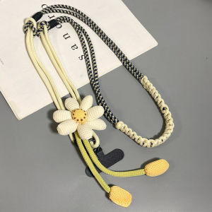 CuddleCove Mobile Phone Lanyard Hand-woven Flower Adjustable Durable Portable Anti-lost Anti-theft Outdoor 手机挂绳